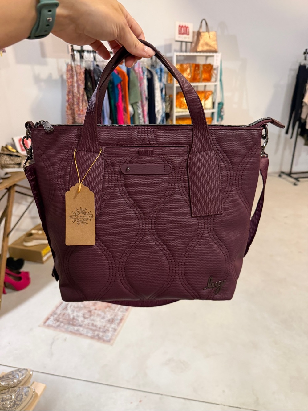 Lug Alto Matte Luxe VL Tote Bag NWOT Crossbody Shoulder Bag NWOT